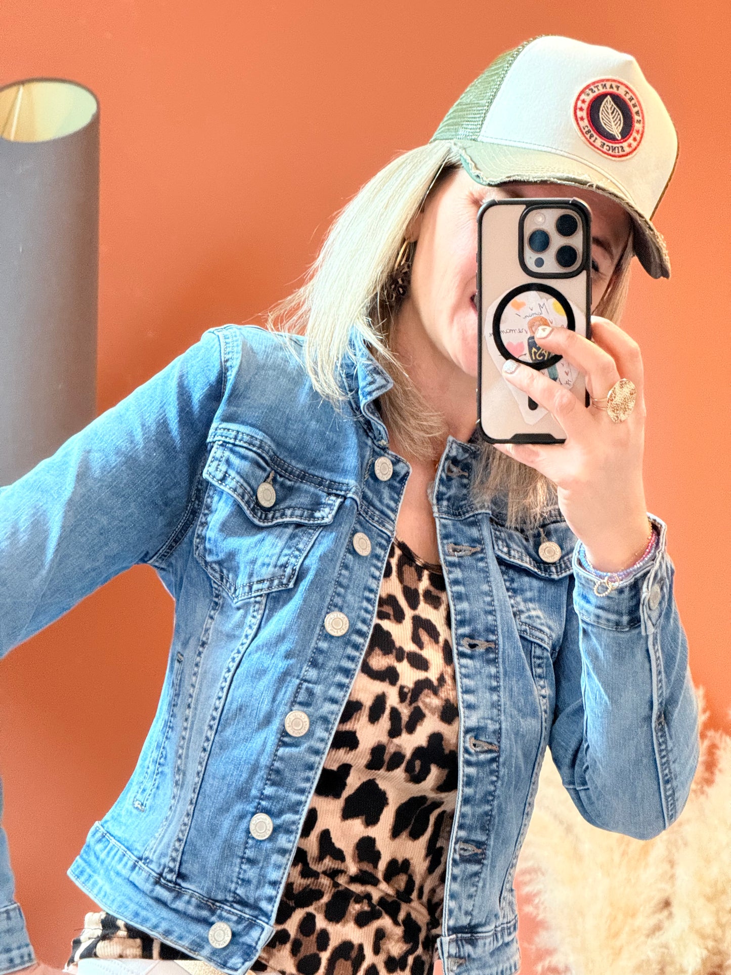 Veste en jeans cintré