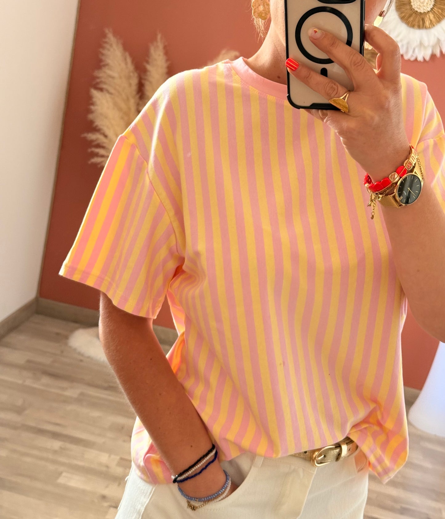 Tee shirt oversize cœur au dos