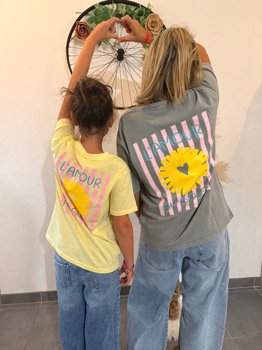 Tee shirt  L’amour au soleil