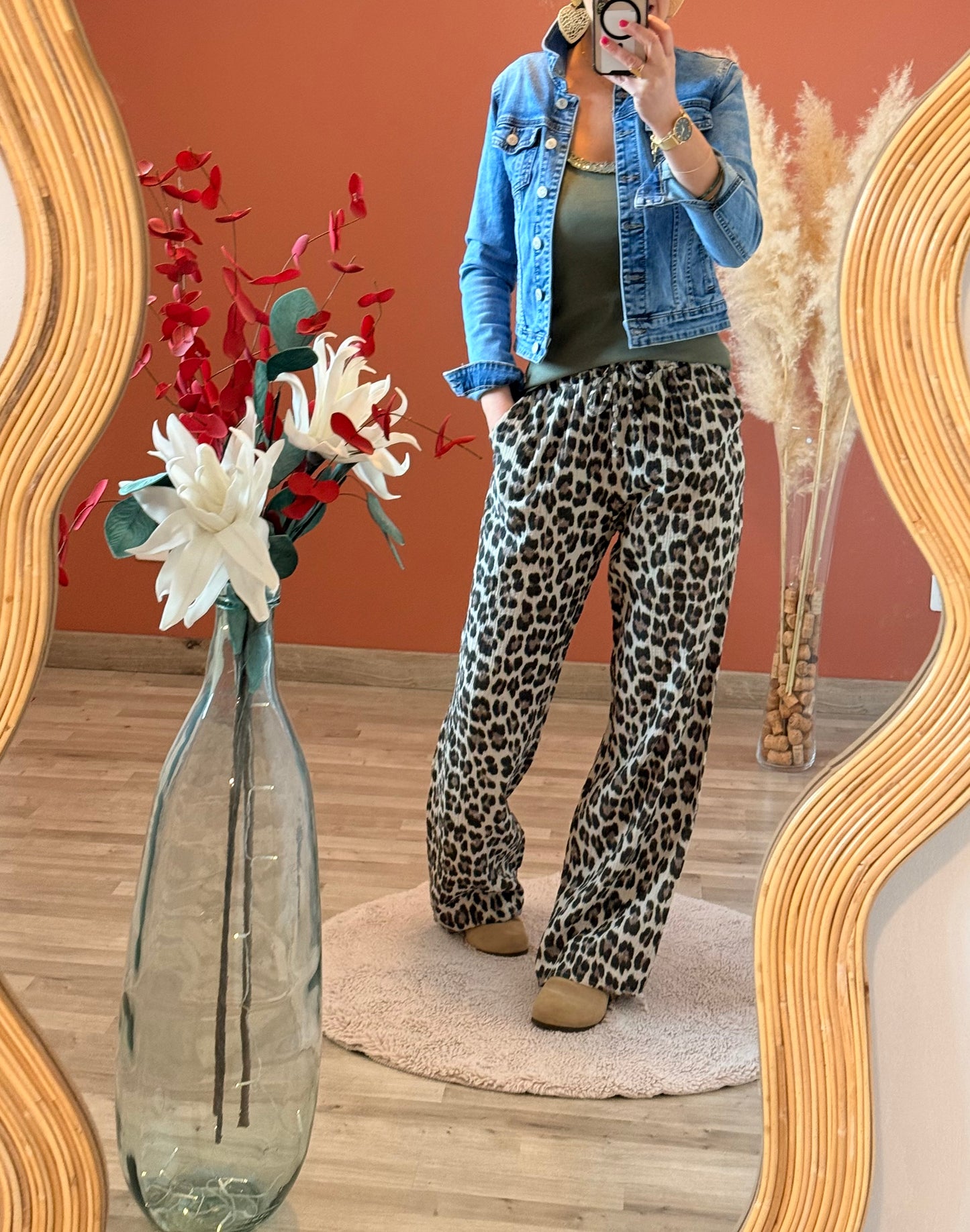 Pantalon gaz de coton Rio 🐆