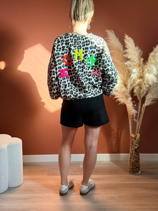 Sweat léopard Mommy