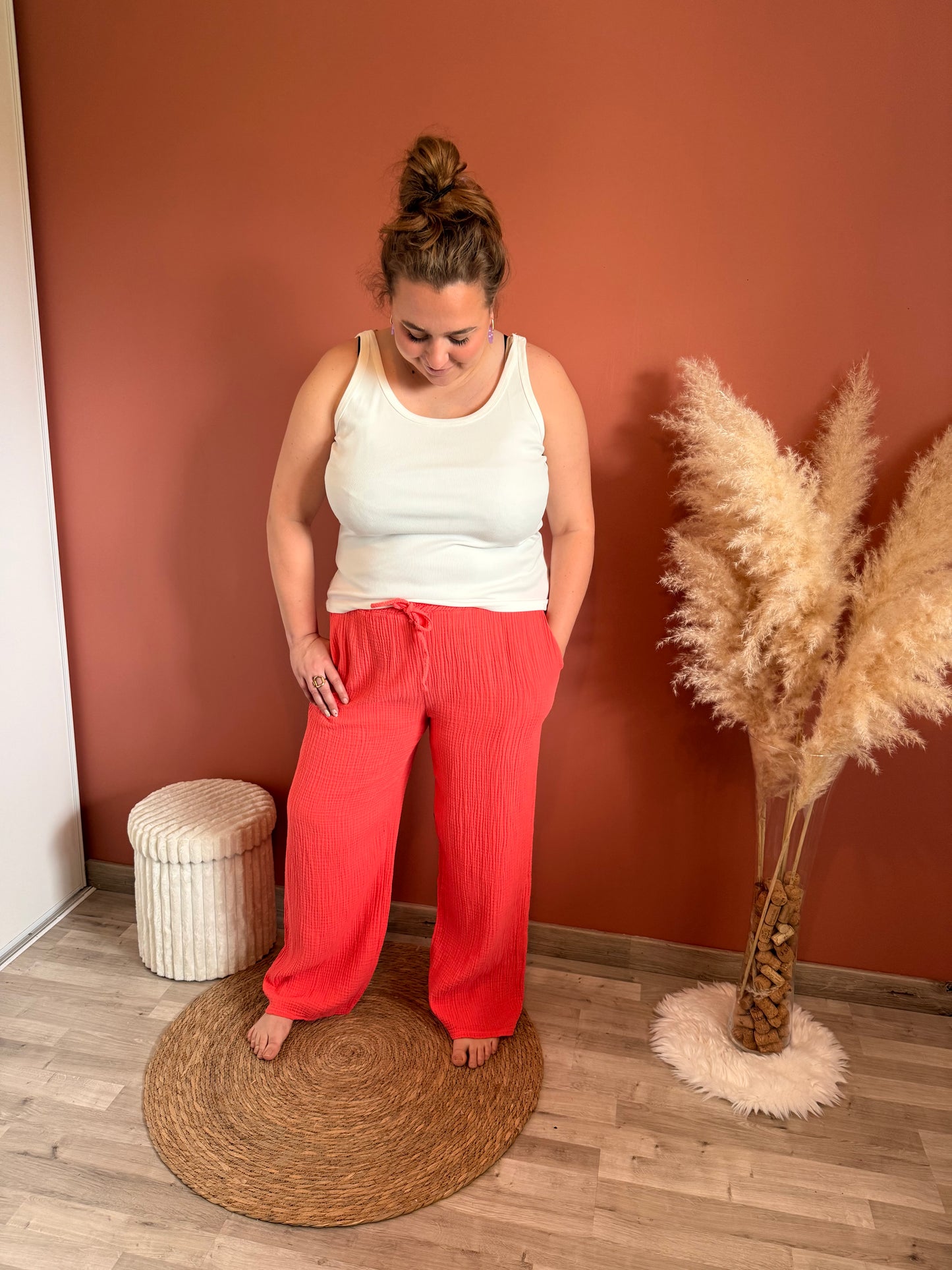 Pantalon Hugo en gaz de coton