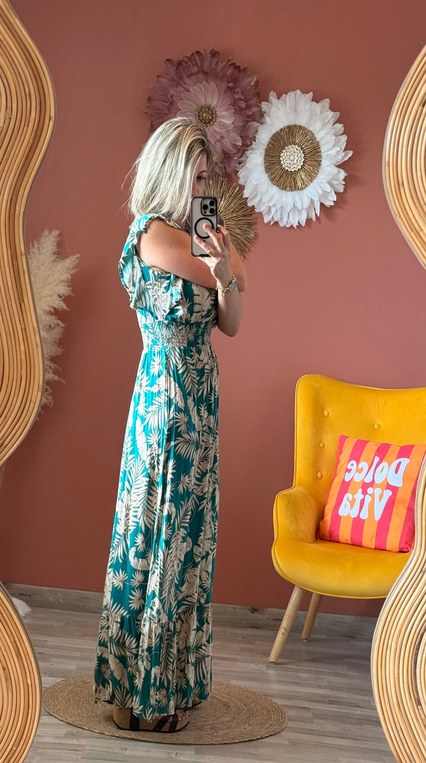 Robe feuillage Tomi