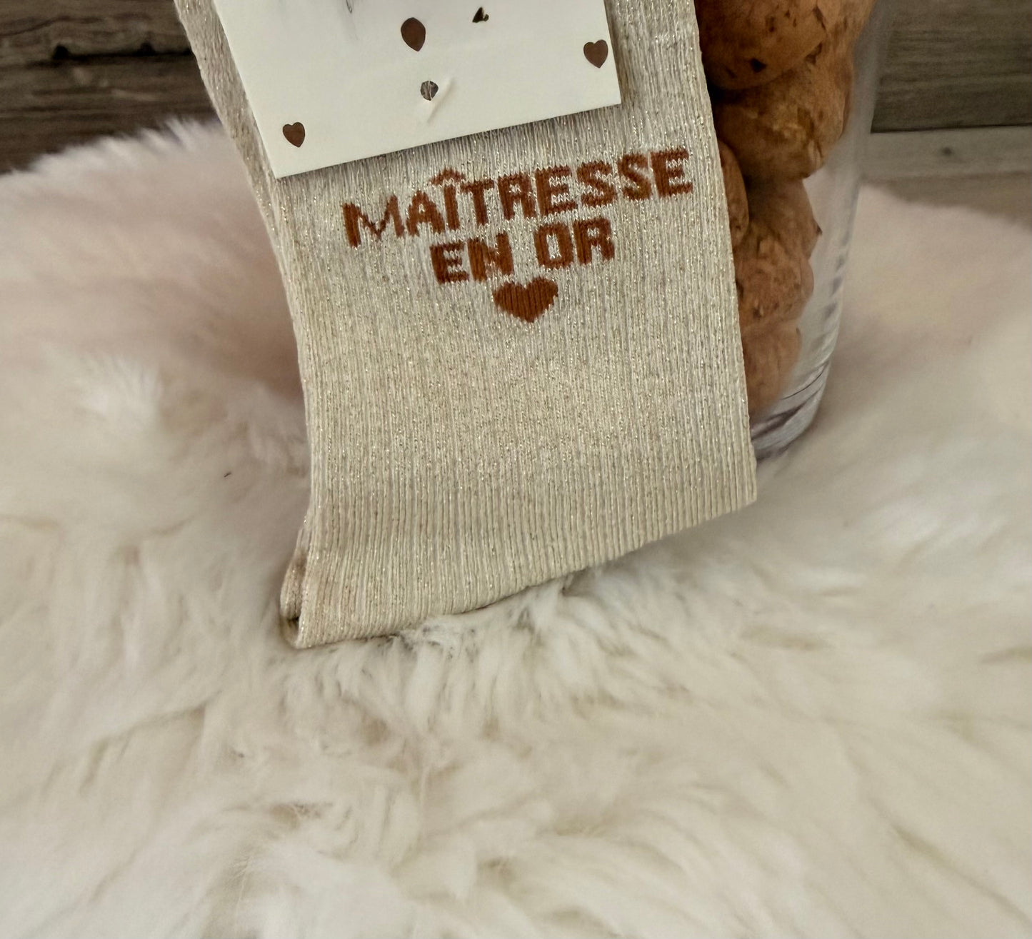 Chaussette maîtresse en or 🧑‍🏫