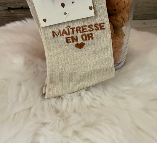 Chaussette maîtresse en or 🧑‍🏫