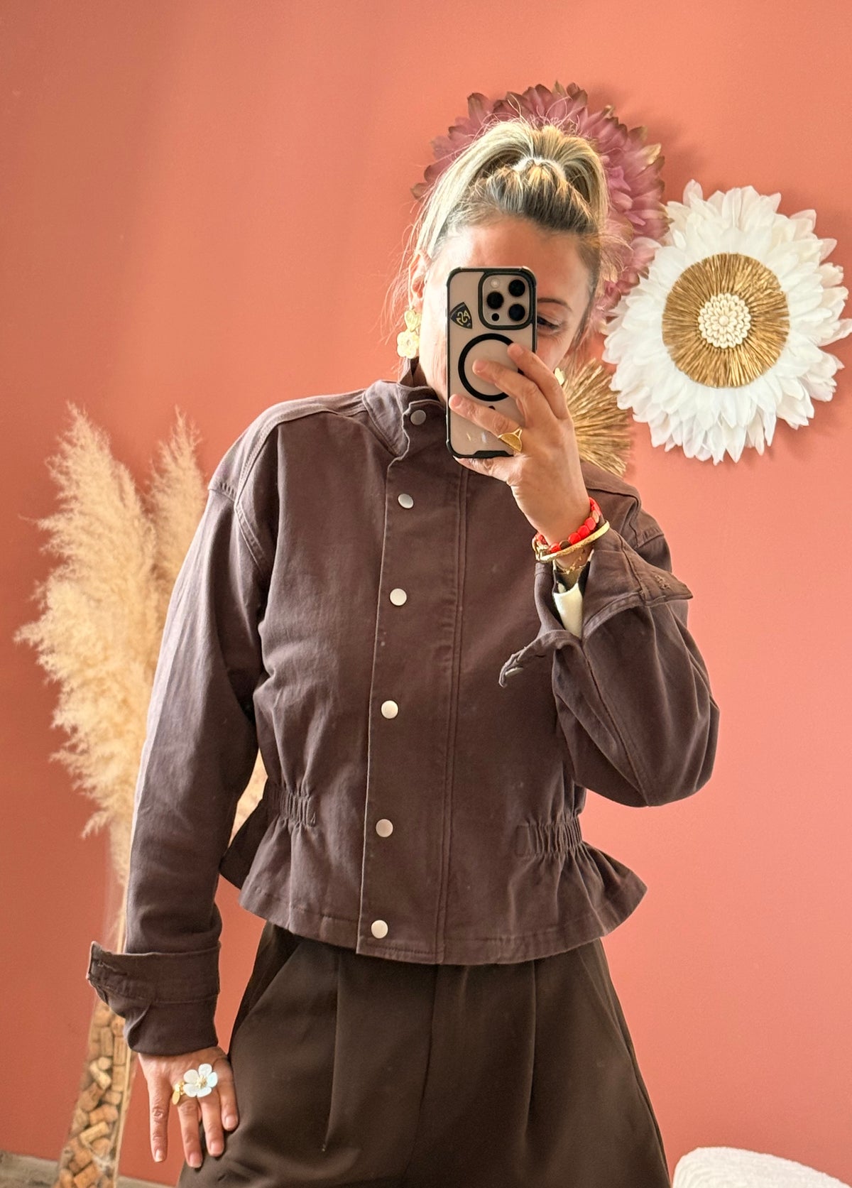 Manteau en jean Léon