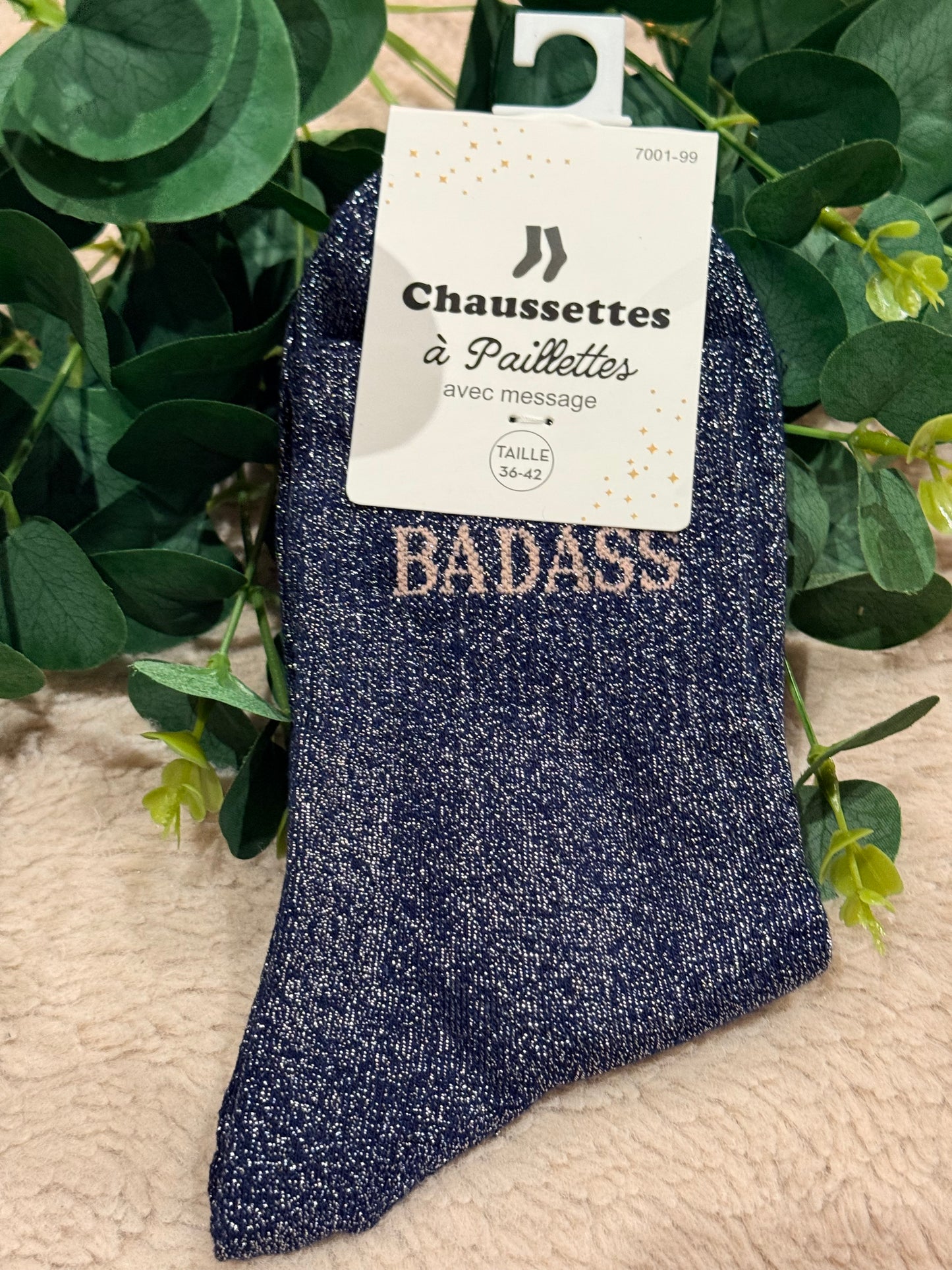 Chaussette paillette Badass 🤩