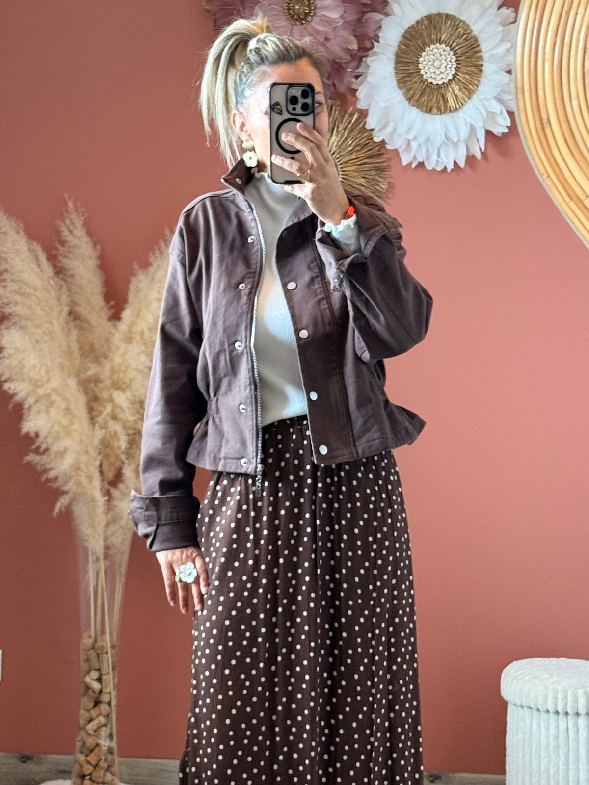 Manteau en jean Léon