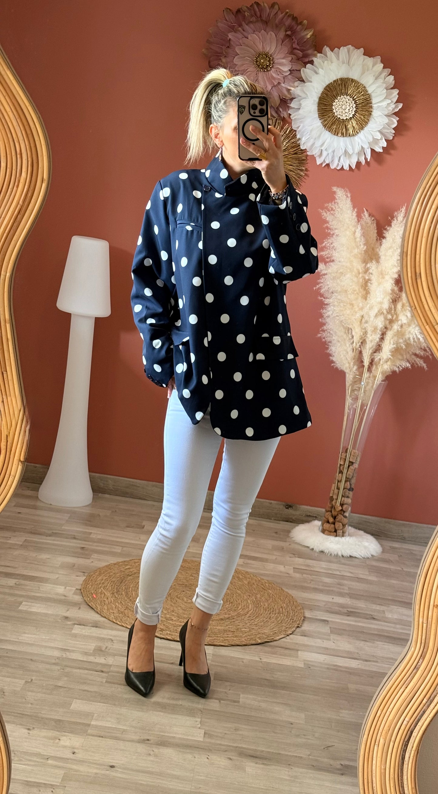 Blazer à pois