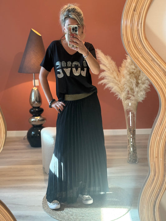 Jupe longue plissée Lilou