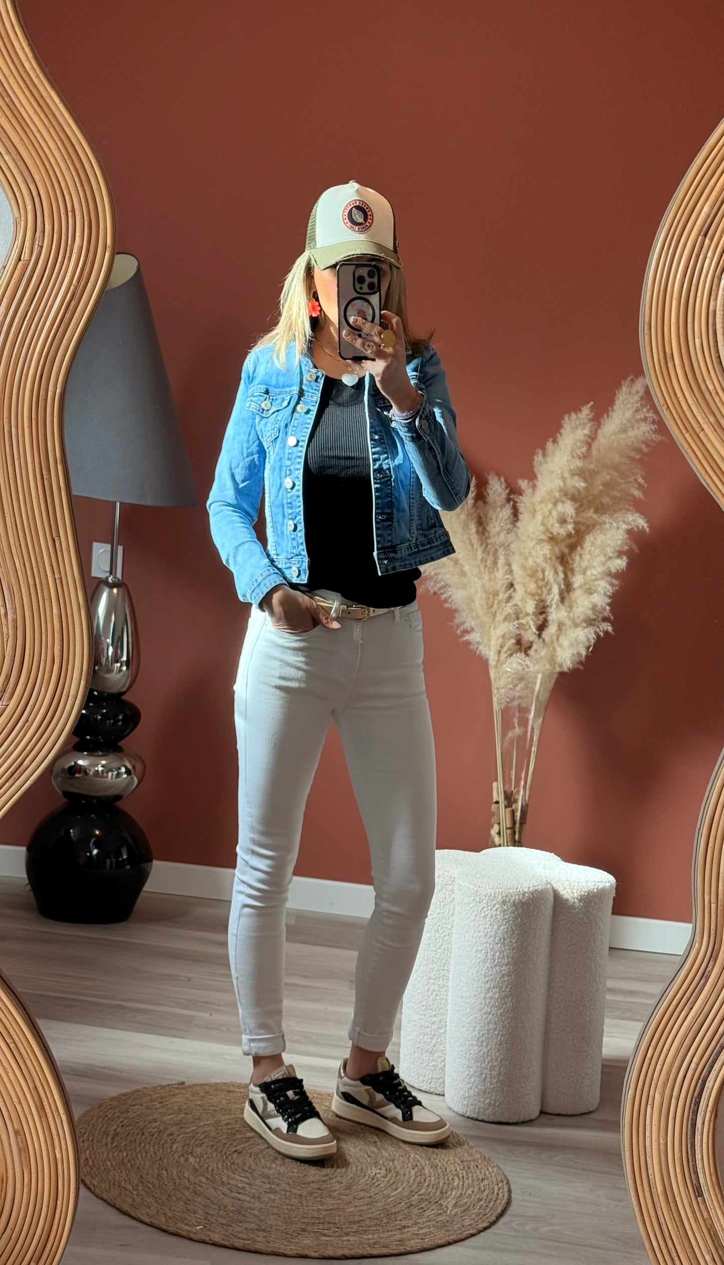 Veste en jeans cintré