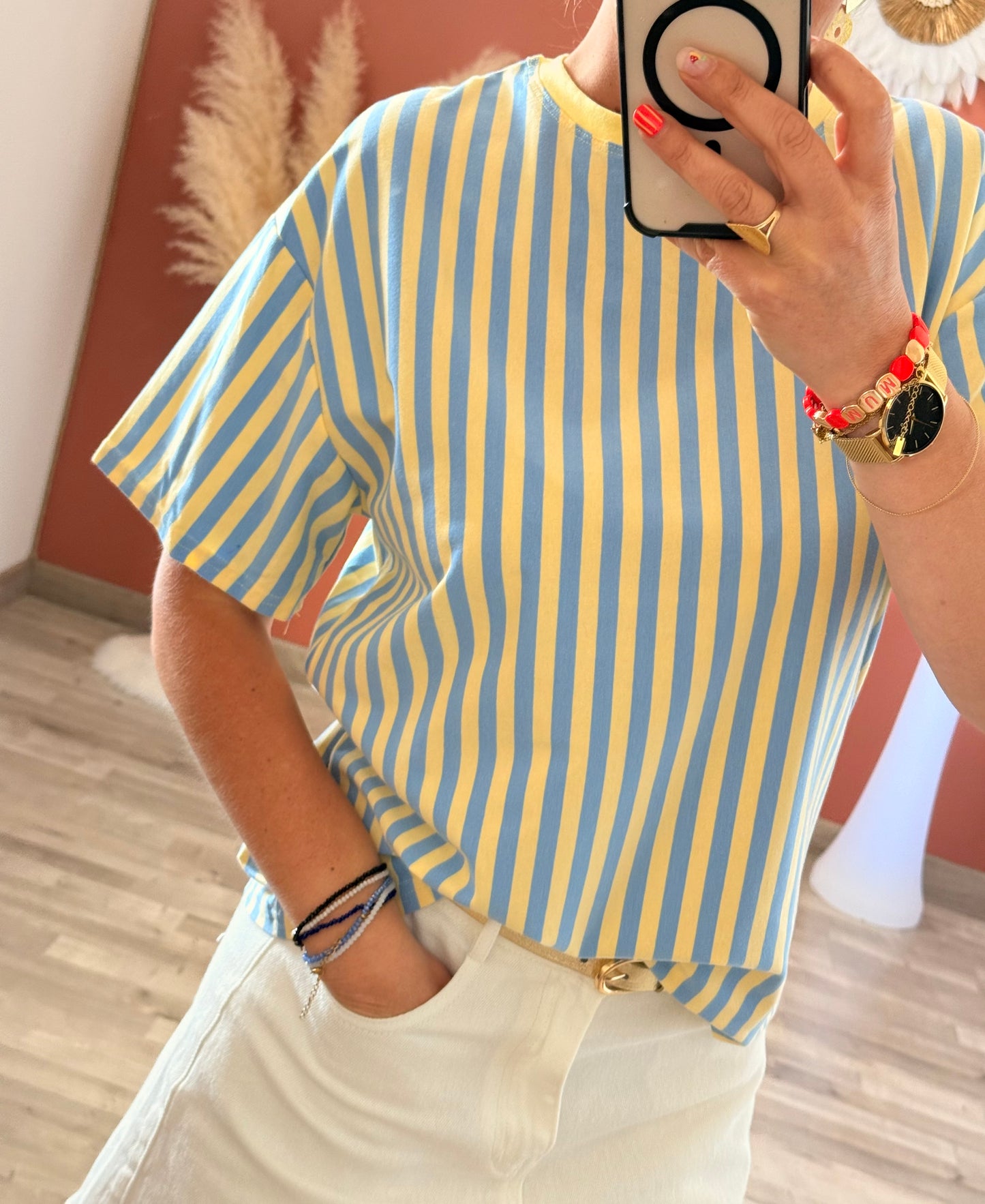 Tee shirt oversize cœur au dos