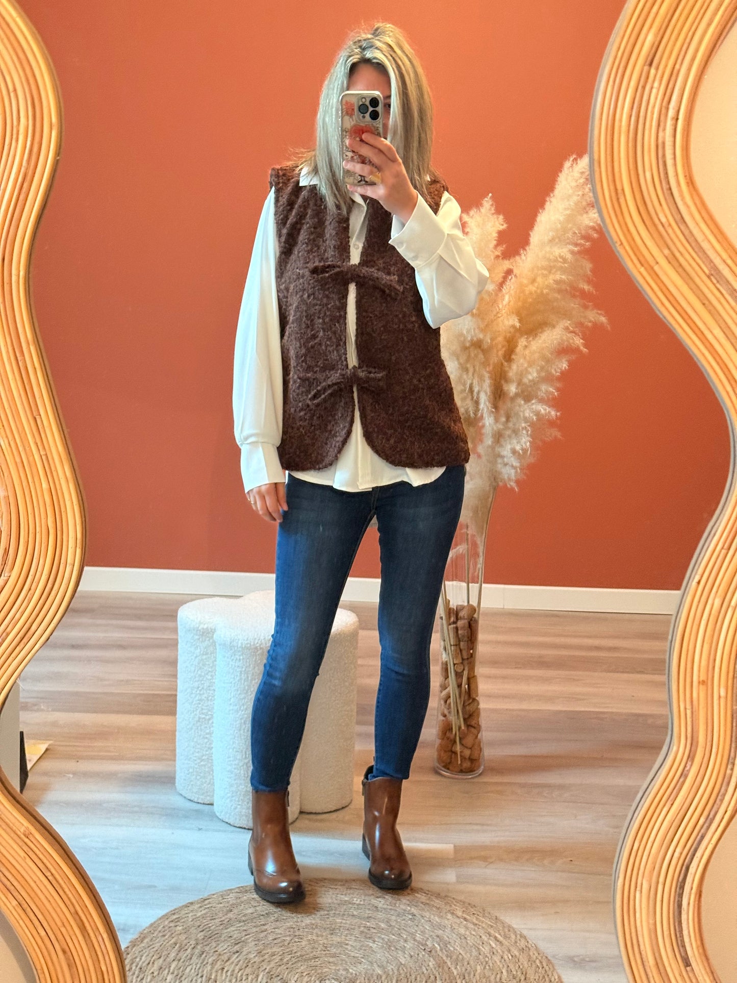 Gilet sans manches à noeud Milla  🪢