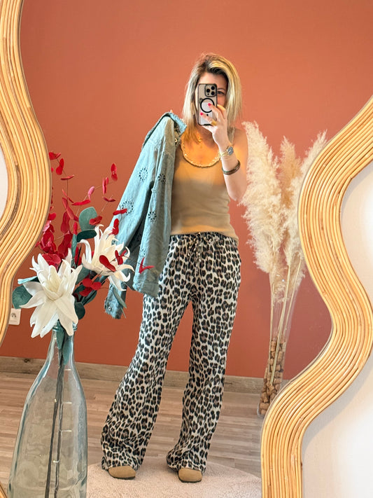 Pantalon gaz de coton Rio 🐆