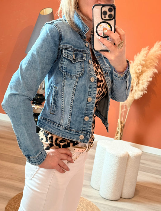 Veste en jeans cintré