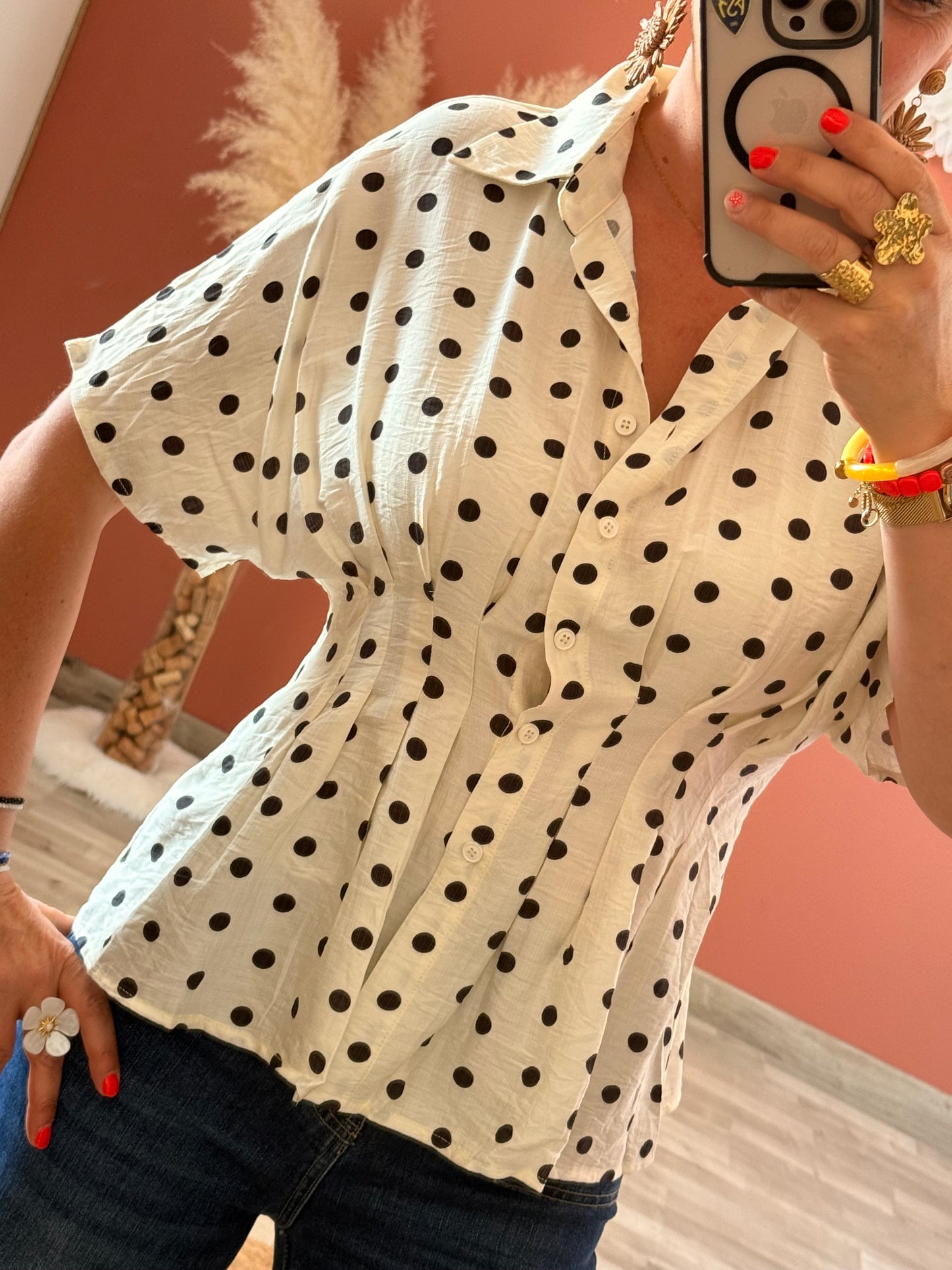 Chemise à pois Alice