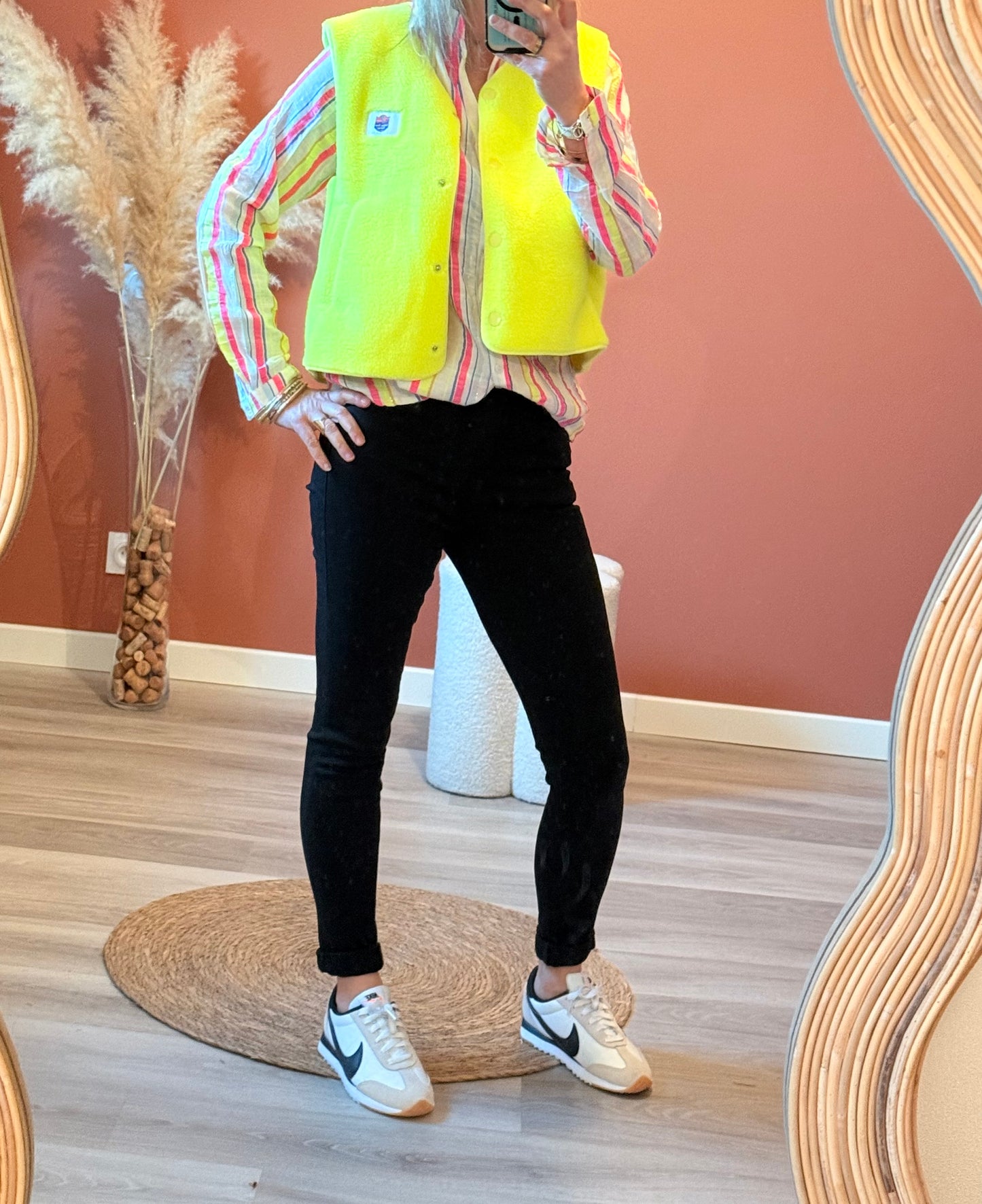 Gilet sans manches fluo