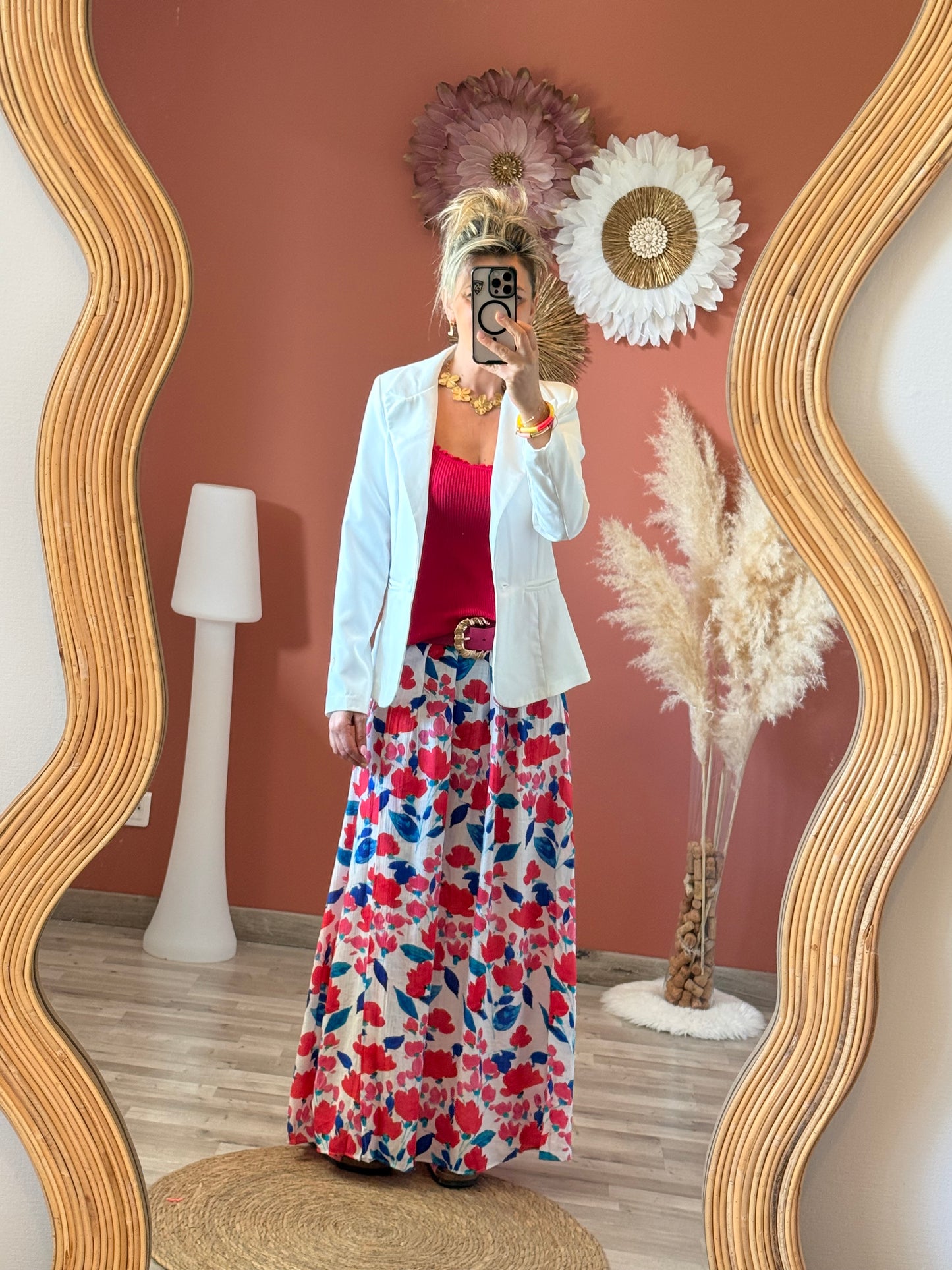 Jupe longue fleuri
