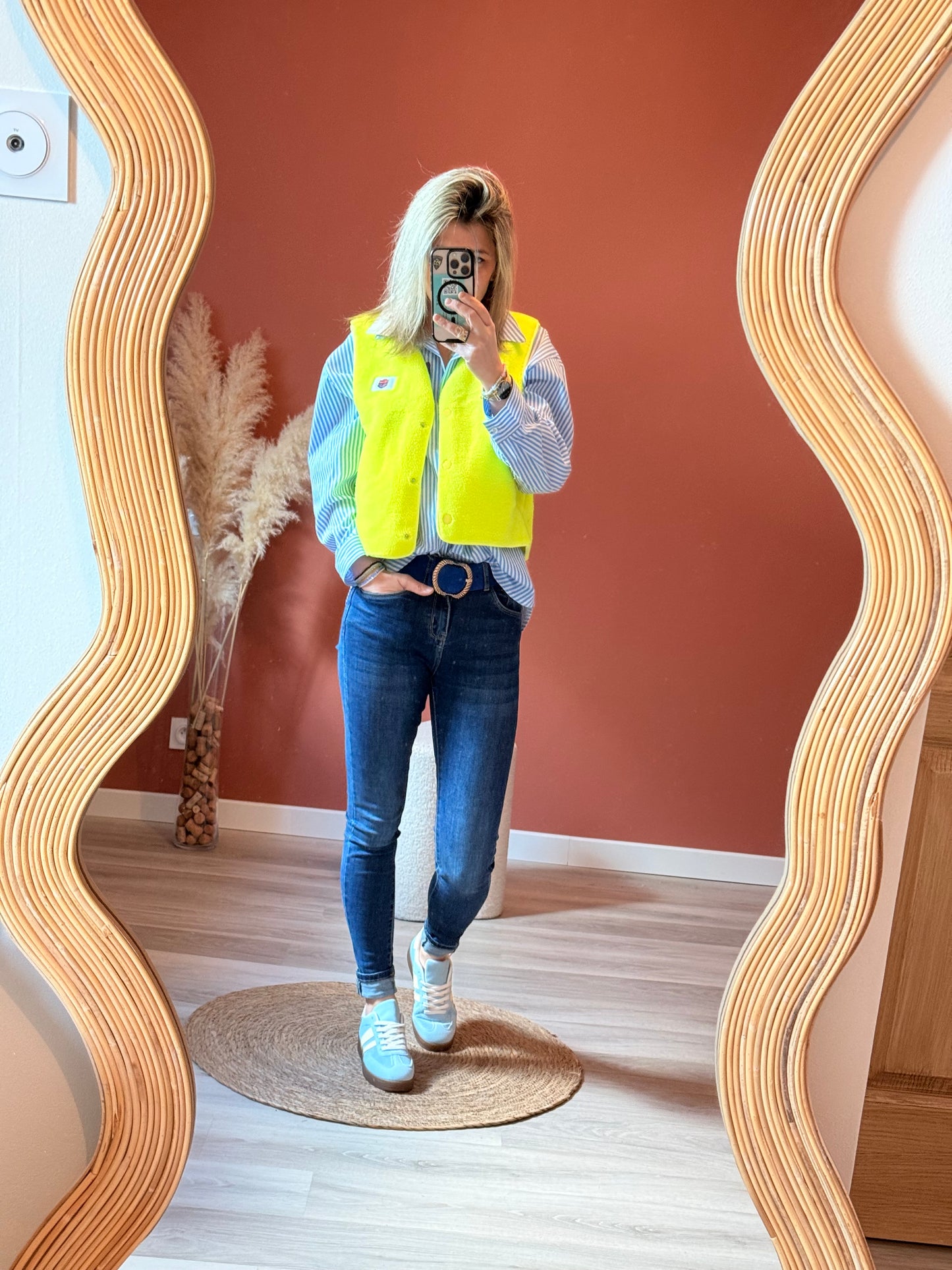 Gilet sans manches fluo